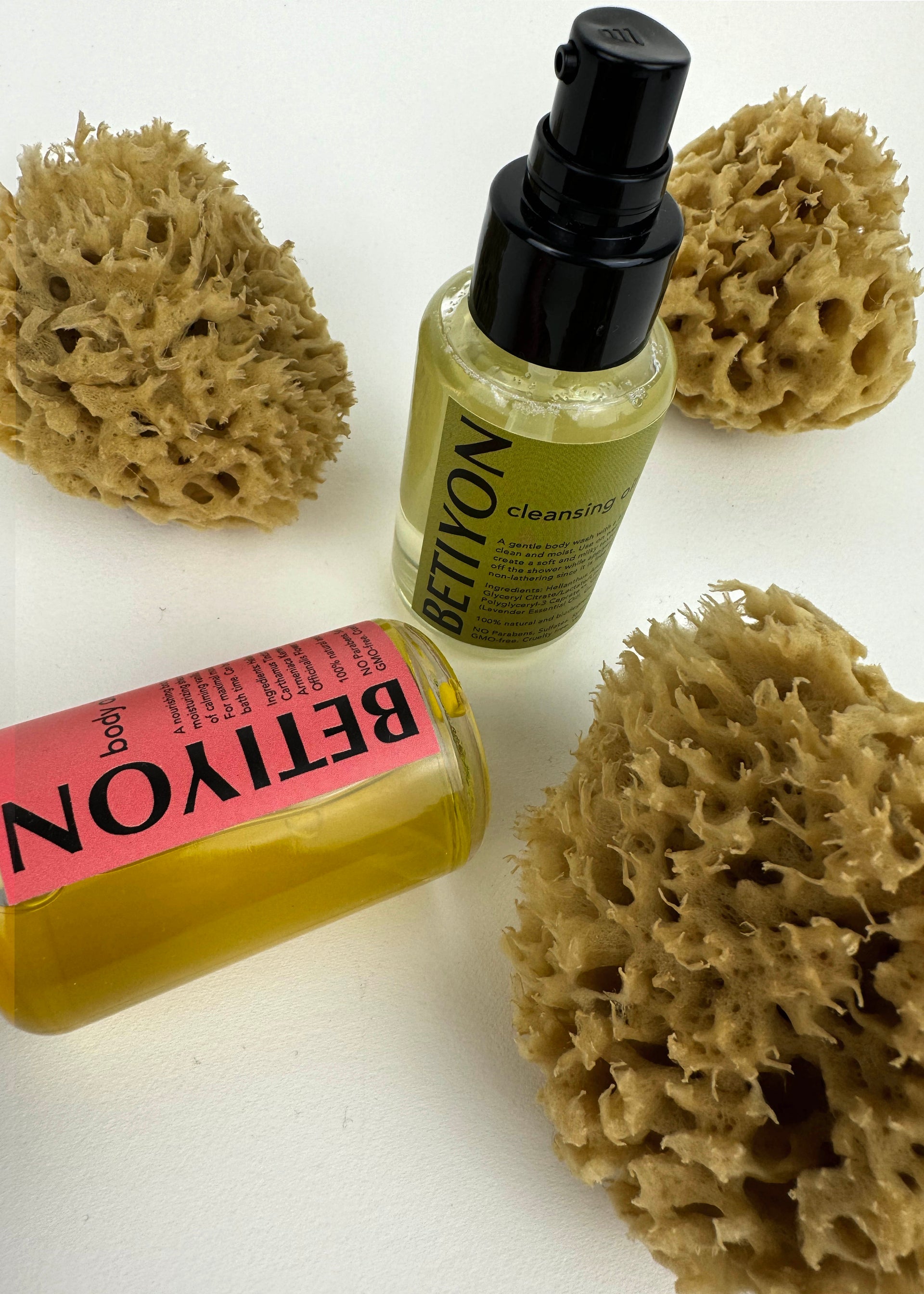 Body Oil, Cleansing Oil + Sea Sponge